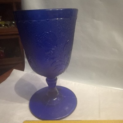 Marked St. Clair Rose In Snow Goblet See Description