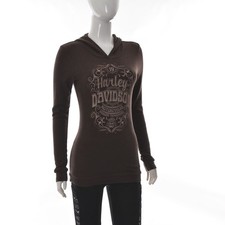 Harley Davidson Bravado Motorrad Damen Tunika Kapuzenpullover Taschen Pullover S