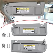 Pair Sun Visor Gray Left Right Side 83280snaa01zc For Honda Civic 2006-2011