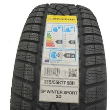 1X DUNLOP 215/55 R17 98H XL SP Hiver Sport 3D A0 Pneus D'Hiver 2017 COMPLET