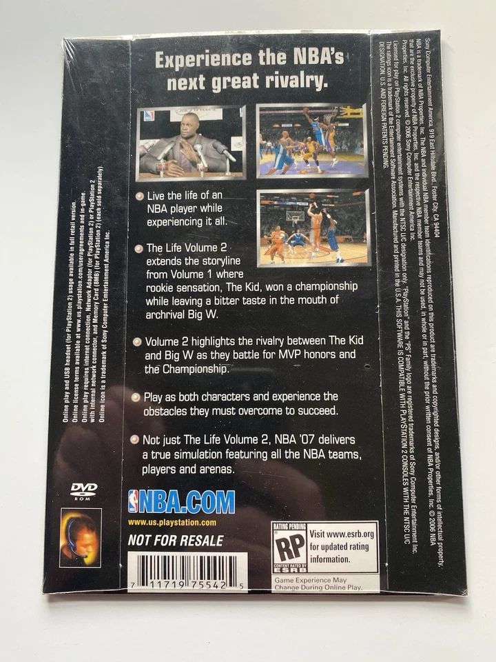 *Sealed* NBA 07 The Life Volume 2 *Demo Disc* PS2 (PlayStation 2, 2006) - Image 2 of 4