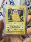 1995 Pikachu Gnaw Pokemon Card 58/102 Rare.PURPLE background. Near Mint 40hp