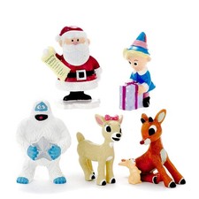 Rudolph The Red Nose Reindeer Figurines Box Set Of 5