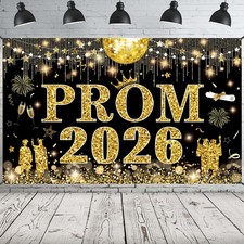 Graduation Prom Decorations for Class of 2026, Extra Large Fabric Congrats Gr...