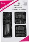55 Piece Hand Sewing And Embroidery Needle Set Assorted Sizes UK Seller