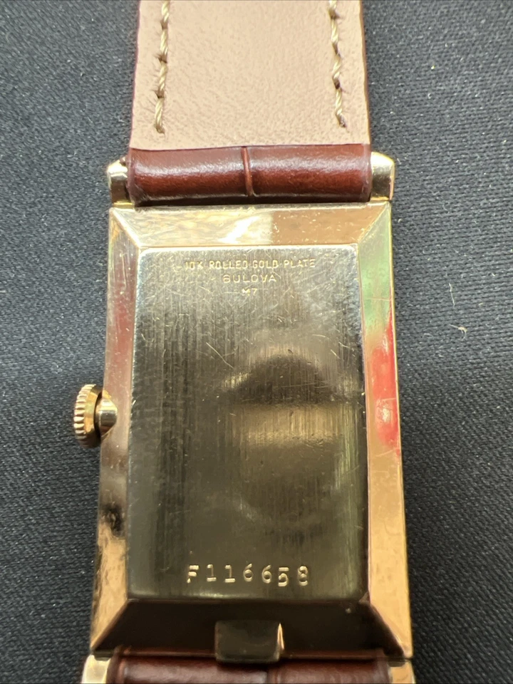 Vintage 1967 Bulova Banker CC - Mens Watch - New Leather Strap - Outstanding - Image 3 of 4