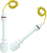 2 Pack PP Plastic Float Switch Water Level Sensor for Pump Tank