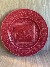BORDALLO PINHEIRO Portugal Red 9  Plate Roost...