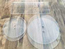 Durable Food Grade Round Clear Acrylic Cake Disc Essentials Kit Convenient F...