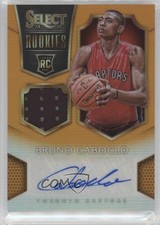 2014 Panini Select Rookie Jersey Orange Prizm 25/60 Bruno Caboclo #22 Auto 1b8