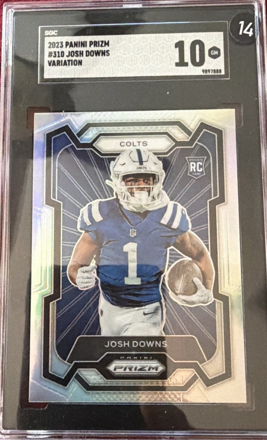 2023 Panini Prizm Rookie Variation Josh Downs #310 Silver Prizm (RC)