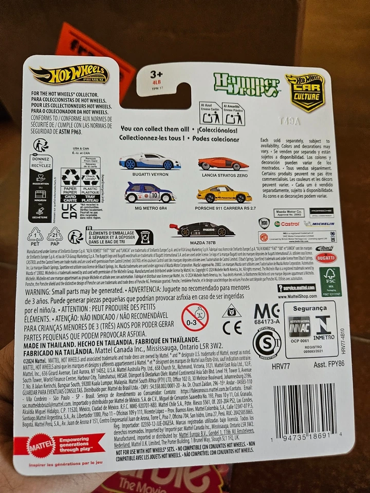 # 1/64 HOT WHEELS PREMIUM - LANCIA STRATOS ZERO  serie HAMMER DROPS # - Immagine 2 di 2
