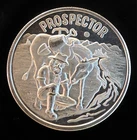 Prospector Donkey Nevada Covered Wagon Rare Bullion-0.999 Silver 1 Oz Art Coin