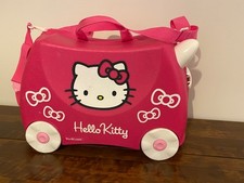 Trunki Hello Kitty Ride On Suitcase & Yondi Neck Pillow - Good Condition