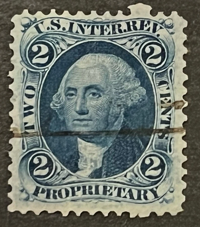 Travelstamps: 1862-71 US Stamps Scott #R13c Revenue Proprietary Used NG - Image 2 of 4