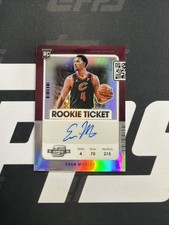 2021-22 Panini Contenders Optic Basketball Evan Mobley Silver Rookie Auto V