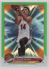 2023-24 Topps Chrome Green Topps Refractor Tyler Herro #14 1g7h
