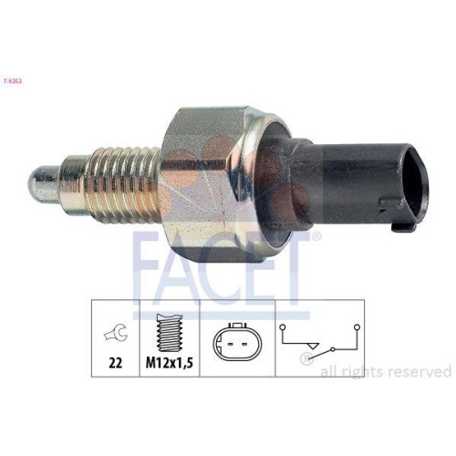 Schalter RüCkfahrleuchte Facet 7.6252 Made In Italy - Oe Equivalent FüR-image