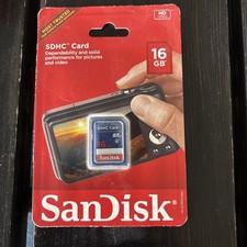 NIB SEALED SanDisk SDHC 16GB Memory Card HD Video  Pictures