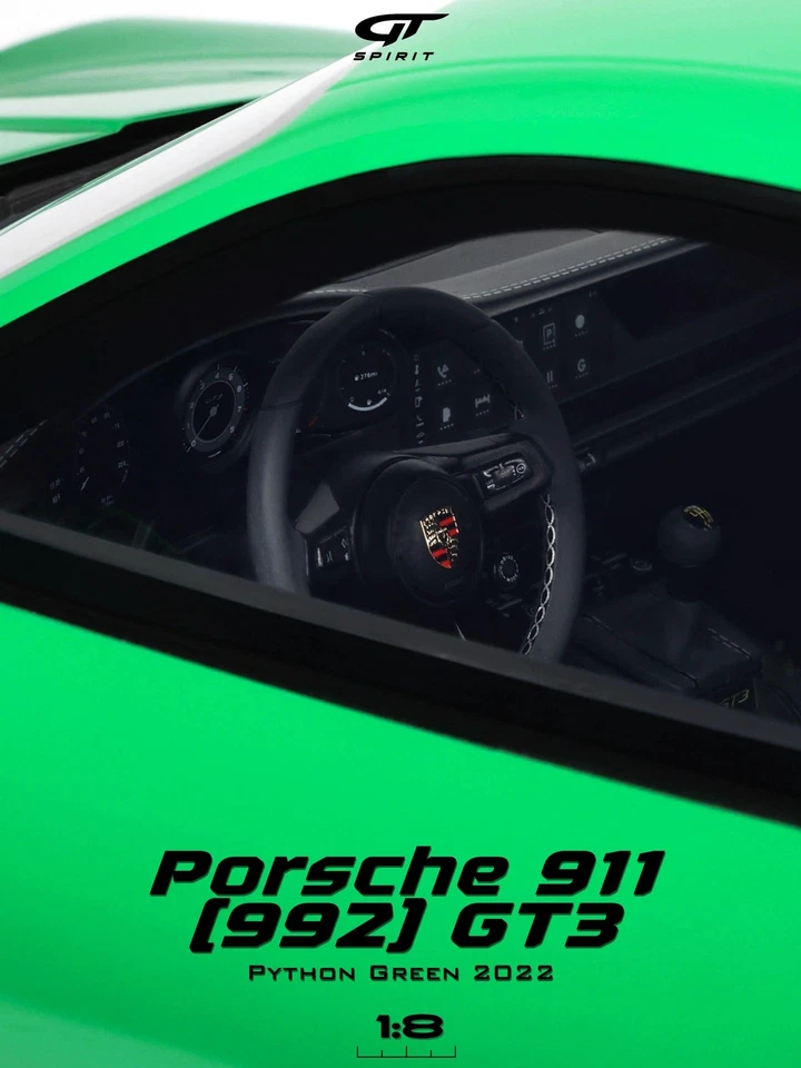 Porsche 911 (992) GT3 2002 Green 1/8 - GTS801601 GT SPIRIT - Immagine 3 di 3