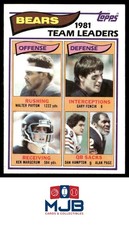 1982 Topps Walter Payton / Gary Fencik / Ken Margerum / Dan Hampton / Alan #292