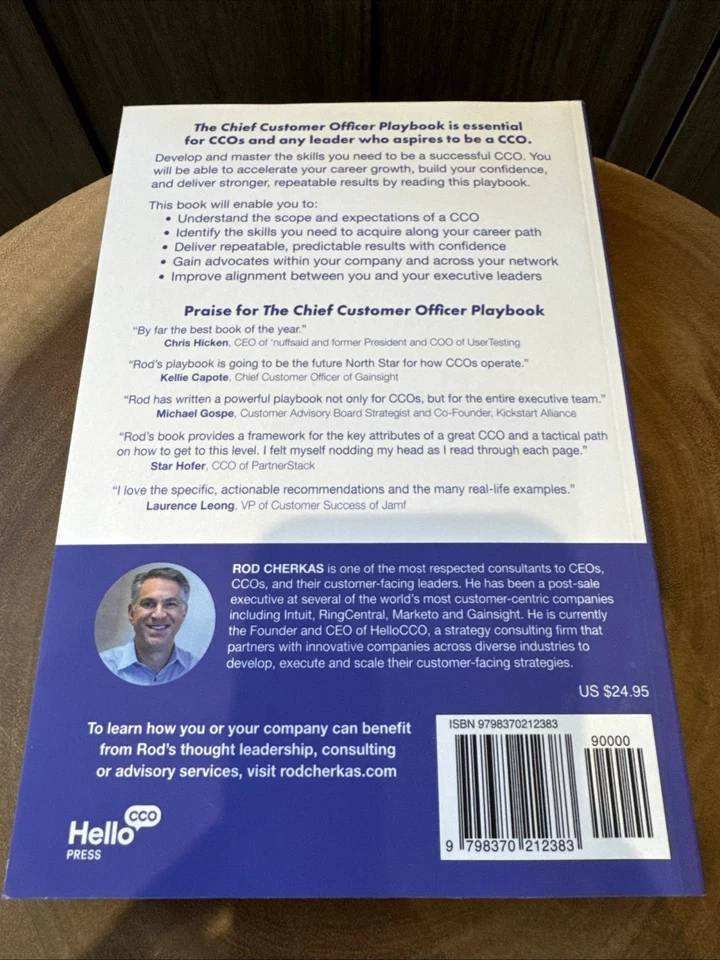 NEW! The Chief Customer Officer Playbook by Rod Cherkas ($25) - Image 2 of 2