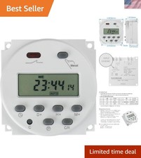 32mm LCD Programmable Timer Switch with 200-250V Output - Reliable  Efficient