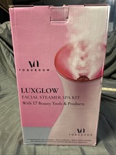 LuxGlow Facial Steamer Spa Kit with 17 Tools for Radiant Skin at Home