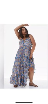 Anthropologie size 10 Verb Pallavi Singhee vineyard maxi dress tiered bohemian