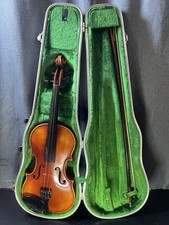 1968 Karl Hofner 3/4 Violin String Musical Instrument CASE BOW Germany Vintage