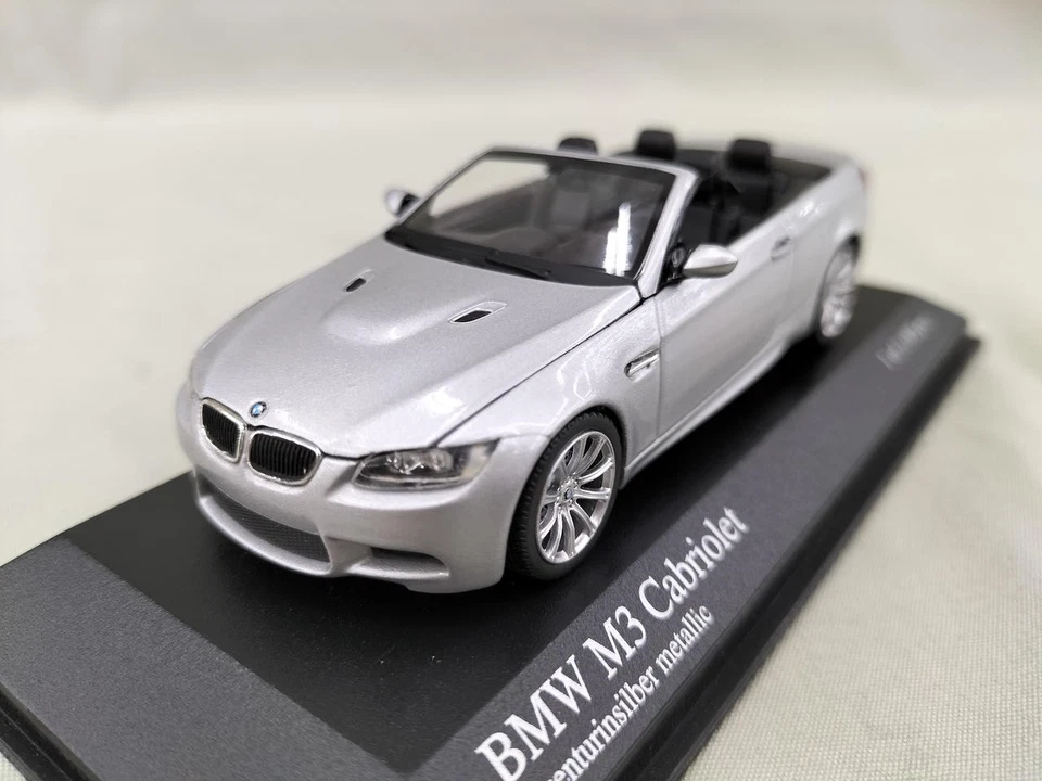 Modellino auto Minichamps argento BMW M3 Cabriolet E93 2008 1/43 da collezione - Immagine 3 di 4