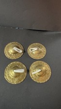 Vintage Belly Dance Finger Cymbals Brass Made In Morocco (2) Sets