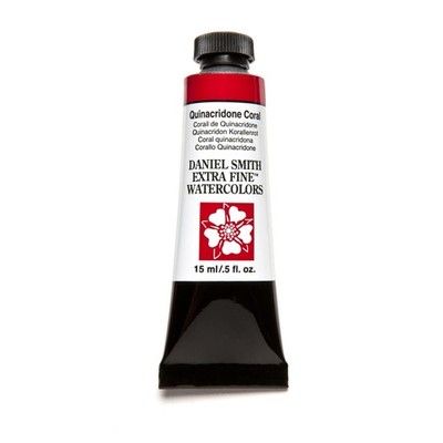 Daniel Smith Extra Fine Watercolor Paint, 15ml Tube, Quinacridone Coral, 2846...