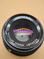 Pentax SMC Pentax-M 1:2 50mm Asahi Optical Camera Lens With Caps Complete Clean