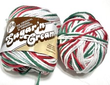 SUGAR  N CREAM COTTON YARN. 1 pk. MISTLETOE . ICombine Shipping. READ