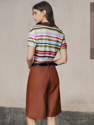 Fashionable Womens Stripe Blouse for Summer Parties and Casual Outings - Picture 9 of 63