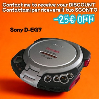 1999 - Sony Discman D-EG7 Portable CD Player Vintage 100% getestet und funktionsfähig