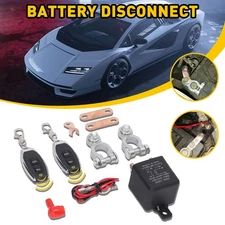 200A 12V Battery Car Disconnect Cut Off Isolator Master Remote Switch+2* Control