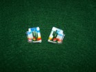 VINTAGE LUCITE ARIZONA CACTUS EARRINGS — photo 2