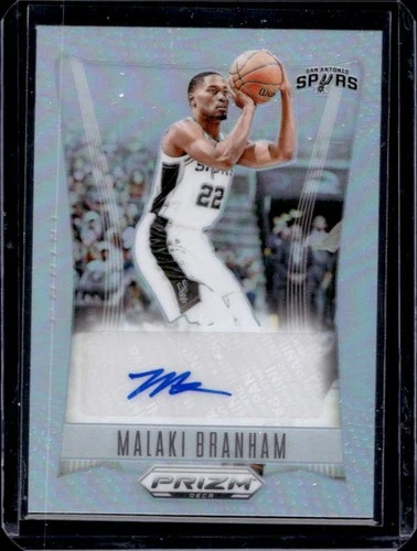 2023-24 Panini Prizm Deca Malaki Branham Signatures Silver Auto #DS-MAL Spurs