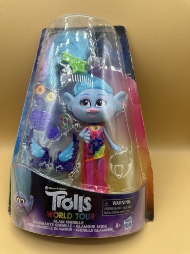 DreamWorks Trolls World Tour Glam Chenille Doll - Picture 2 of 6