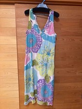 Max Mara Silk Italian Floral Dress Length 109cm Diana's Caring Style Dress Used
