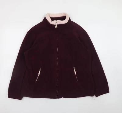 Marks and Spencer Damen lila Fleecejacke Größe 16 - Bild 1 von 4