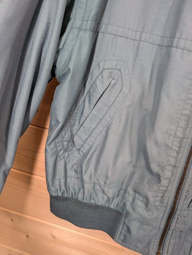 Chaqueta Bomber Baracuta Vintage Para Hombre Mediana Azul Cremallera Completa Años 90 80 Retro - Imagen 8 de 19