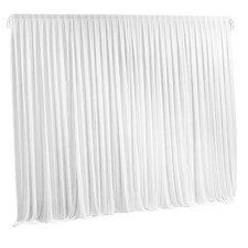 7ft White Backdrop Curtains Wedding Birthday Photography Stage Drapes Masquerade
