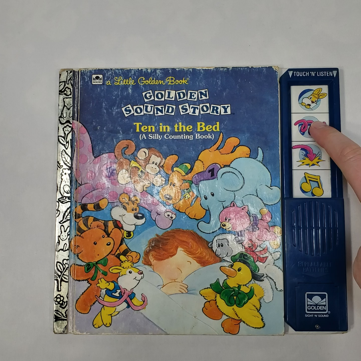 Little Golden Sound Story Book Ten In The Bed 1992 Touch N
