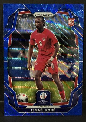2024 Panini Prizm Copa America Canada RC Ismael Kone Blue Wave