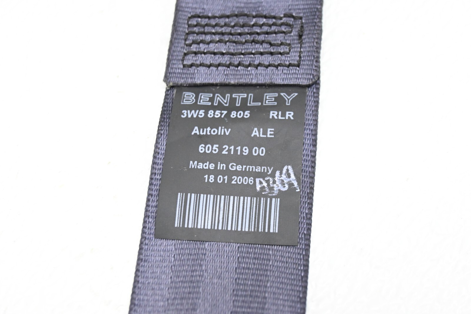 ⭐ 06-12 Bentley Continental Rear Left Seat Belt Retractor Strap Blue Oem