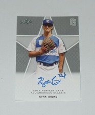 RYAN BRUNO SIGNED AUTO'D 2019 LEAF PERFECT GAME SGA CARD #GD-02 STANFORD RC