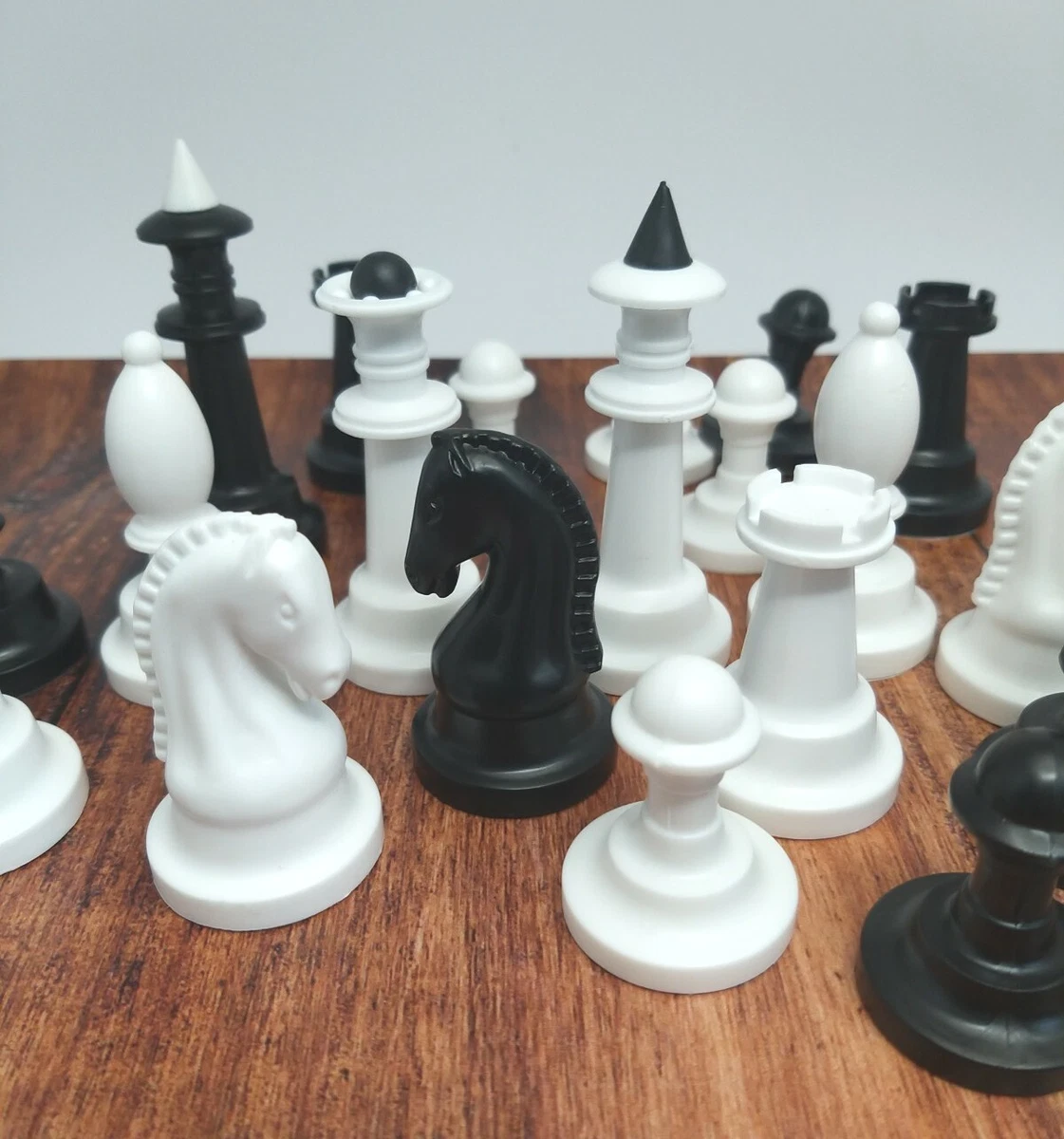 The Checkmate Series Plastic Chess Set (32 Pieces) Heavily